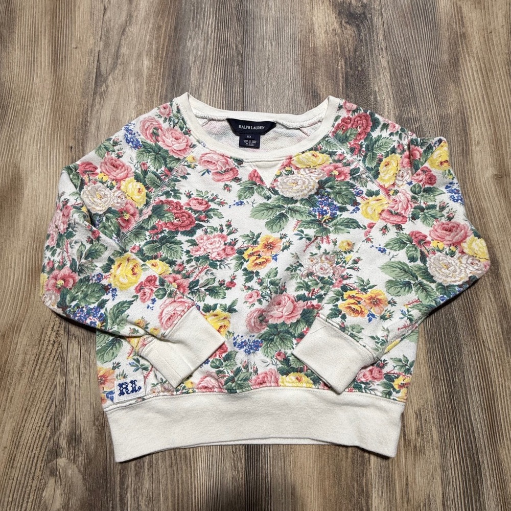 Ralph Lauren kids Sweatshirt Floral Cotton Cottagecore